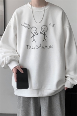 S6302-P28秋季圆领卫衣男大码韩版宽松长袖外套，男装卫衣，电商A040