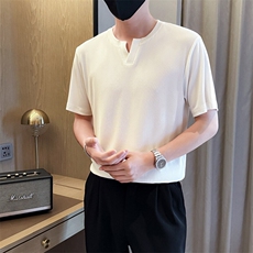 夏打底衫纯色百搭纯色圆领T恤短袖社会小伙A236-82557-特P33，男装T恤，电商A236