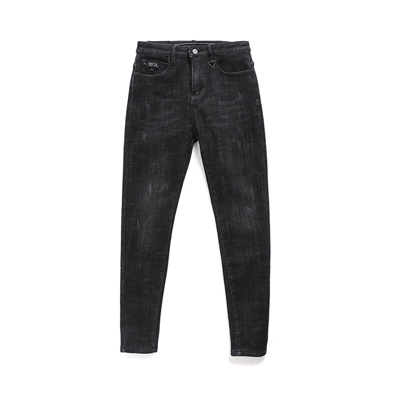 2020冬款加绒加厚复合弹力牛仔裤男宽松直筒裤QT6027-89009,男装牛仔裤,电商D218