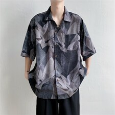 2023新款美式工装宽松衬衣街头潮流休闲百搭迷彩衬衫男W3281-P30，男装衬衫，星座512-2