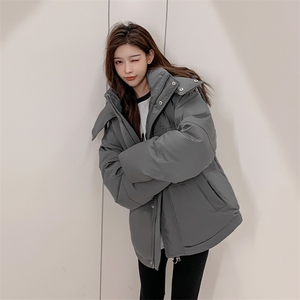 主推韩版羽绒服男士短款男女同款中青年创意加厚羽绒外套图片