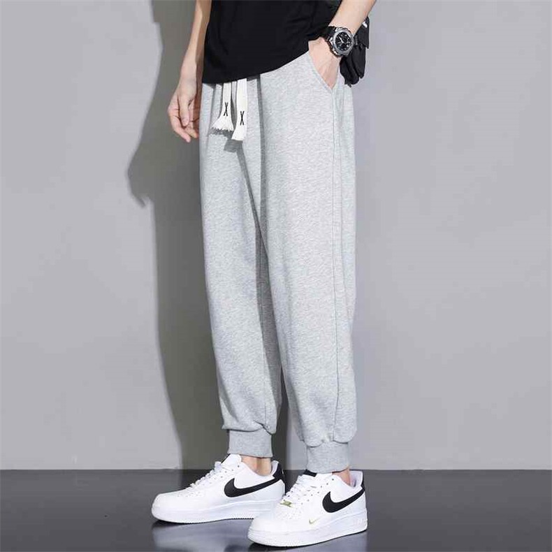 2025春季新款特价现货男士纯色休闲大码螺纹裤脚运动裤YK101-P13，女装休闲裤，星座1816-2（原1210–2）