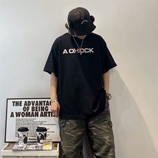万针全刺绣工艺高品质260克双纱纯棉美式高街短袖T恤特P33，男装T恤，电商A486