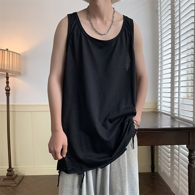 简约汗背心青春流行潮圆领潮流背心时尚纯色BM81P25，男装背心/马甲，星座1116-2