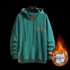 8XL-M 2023冬季新款加绒加厚连帽卫衣男宽松慵懒风280斤可穿控98图片