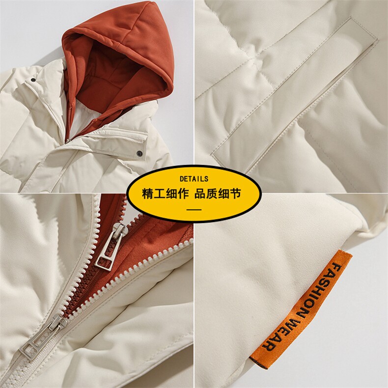三防面料抖音品质10W件假两件卫衣加厚棉衣外套棉服BM888特P98,男装棉衣,电商A486