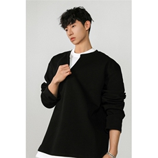 1假两件大码M-5XL卫衣男表面100%棉底部100%聚酯纤维WY77961特P48，男装卫衣，星座226-2
