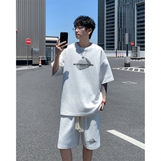 套装！华夫格套装短袖T恤短裤男TZ239-特P38，男装牛仔裤，电商B367