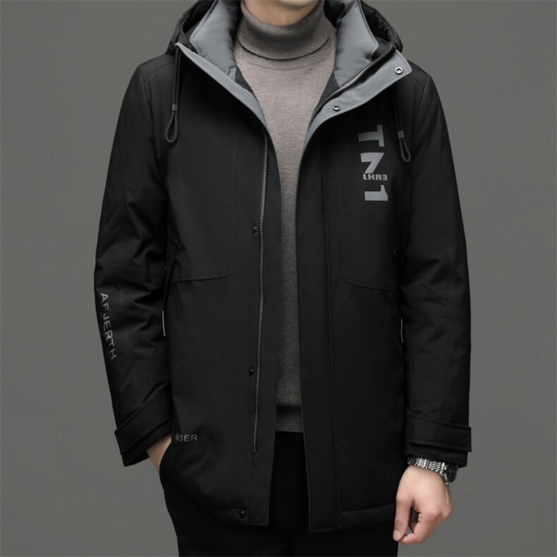 DF22633钱塘2020-2中年男士冬季厚款时尚休闲有帽羽绒服P280，男装羽绒服，钱塘207-2