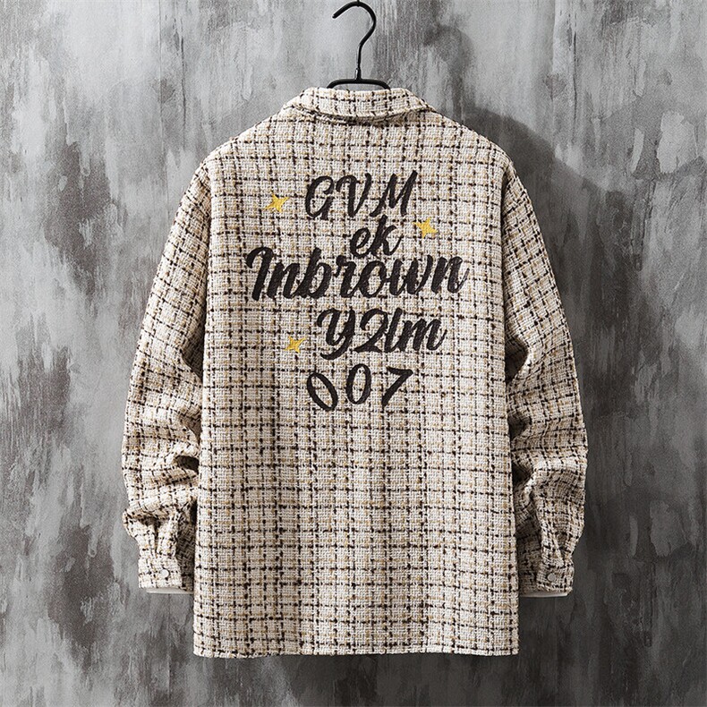 1小香风情侣宽松休闲潮流夹克男士外套灰墙CCS8019特P45控68，男装夹克，星座226-2