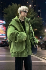堆堆袖棉衣男冬季新款港风宽松连帽加厚棉服MF3721-P105，男装棉衣，星座214-3