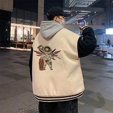BQMF19-P90港风拼接棒球服男士棉服男棉袄男潮牌棒球服棉袄男潮牌，男装棉衣，电商B367