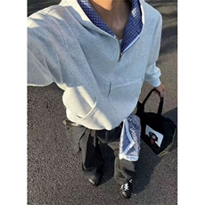 拼接t恤男格子内里双面穿夏季连帽格子半袖上衣薄W1080，男装T恤，星座1116A（原606A-3）