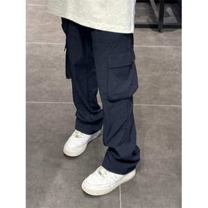 阔腿工装裤女机能风显瘦宽松嘻哈街头抽绳拖地裤束腰脚 KD44图片