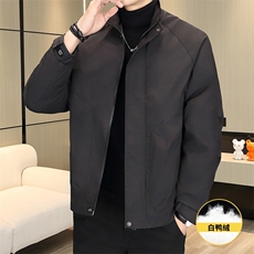 羽绒服男新标50白鸭绒夹克外套休闲时尚立领男士上衣Y3076-P140，男装夹克，星座310B-3