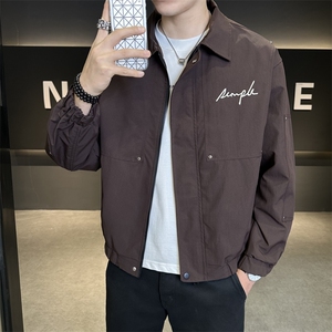 JK731-P702025秋季新款男士休闲夹克百搭潮流上衣外套