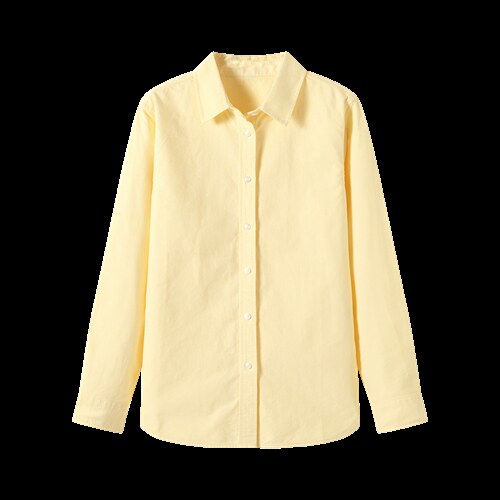 2026春夏新款黄蓝条纹衬衫女宽松显瘦元气少女感衬衣显白温柔风，女装衬衫，艾米