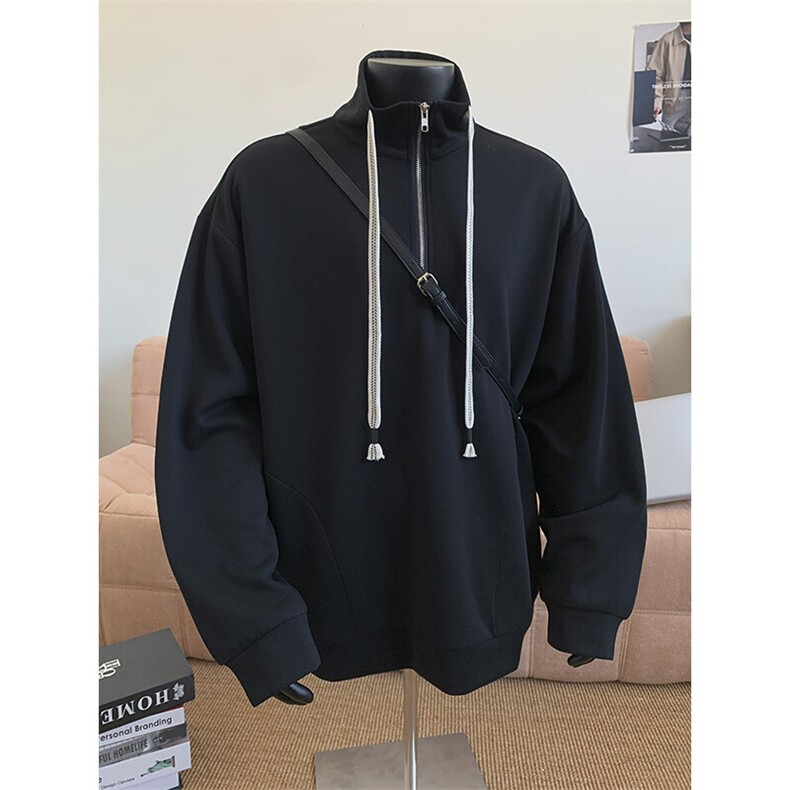 WY5021/P65春装新款高品质不起球个性套头卫衣男潮流宽松上衣外套,男装卫衣,电商A141