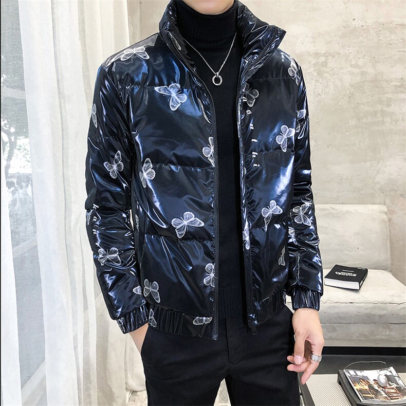 312A-001-P1752025冬季新款时尚蝴蝶图案羽绒服外套男80%白鸭绒4,男装羽绒服,星座312A-5