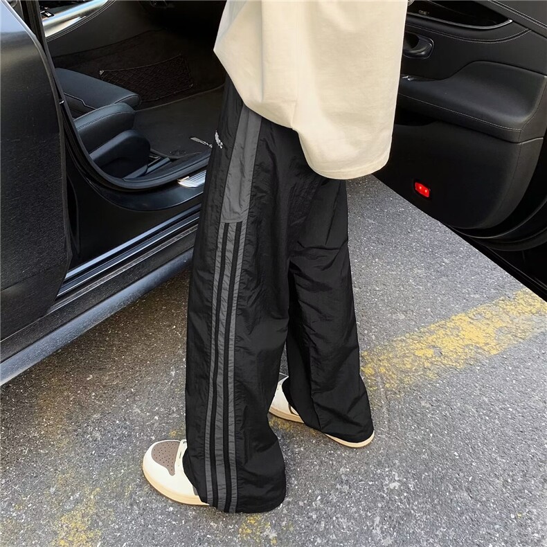 潮拼接撞色冲锋裤男夏季潮牌痞帅宽松户外速干工装裤GK853-P40,男装工装外套,星座1001-1