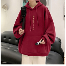 抖音供货、重磅360克现货加绒印花连帽卫衣HD019-1-LMWY44123-P40，男装卫衣，电商019-1
