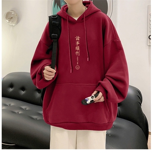 抖音供货、重磅360克现货加绒印花连帽卫衣HD019-1-LMWY44123-P40图片