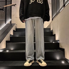 K31-P56日系慵懒个性拉链时尚牛仔裤，男装休闲裤，星座1501-1