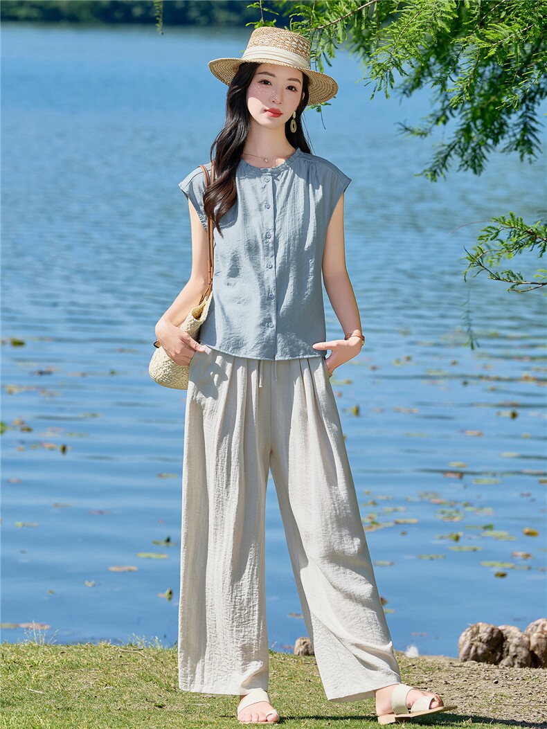 现货。新品2026年夏季时尚品质女士两件套套装,女装套装/套裙,依万里