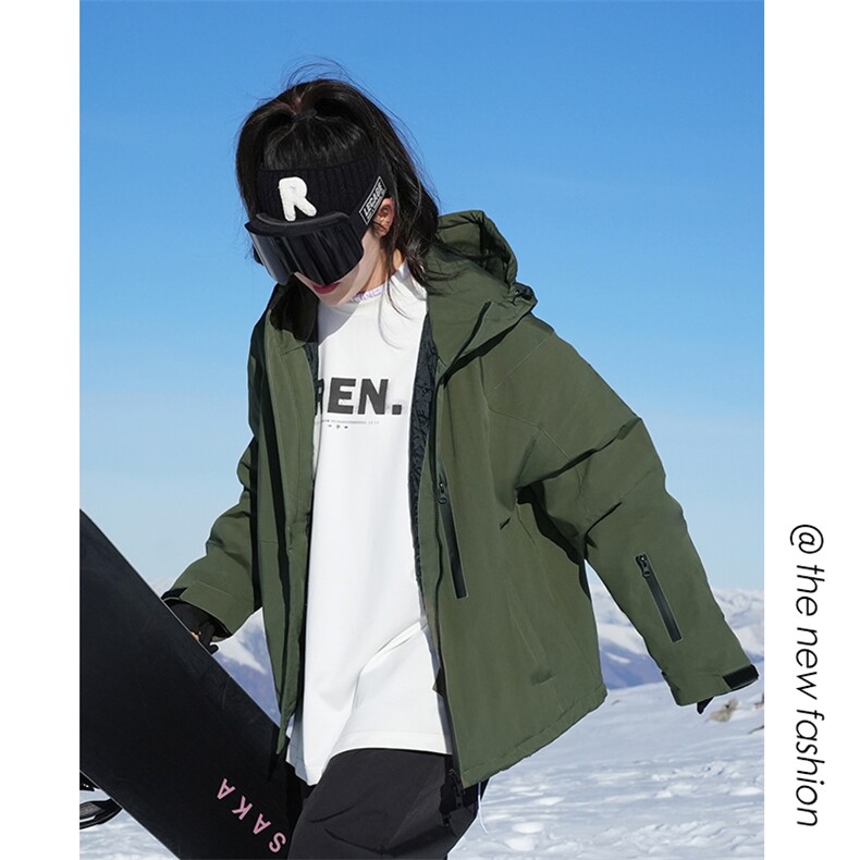 24冬单板防水山系户外中性风滑雪服男加棉加厚中性风外套M70-P140图片