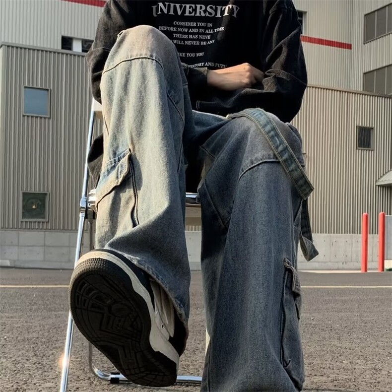美式牛仔裤男款秋季长裤潮N1077P58,男装牛仔裤,星座1116-2