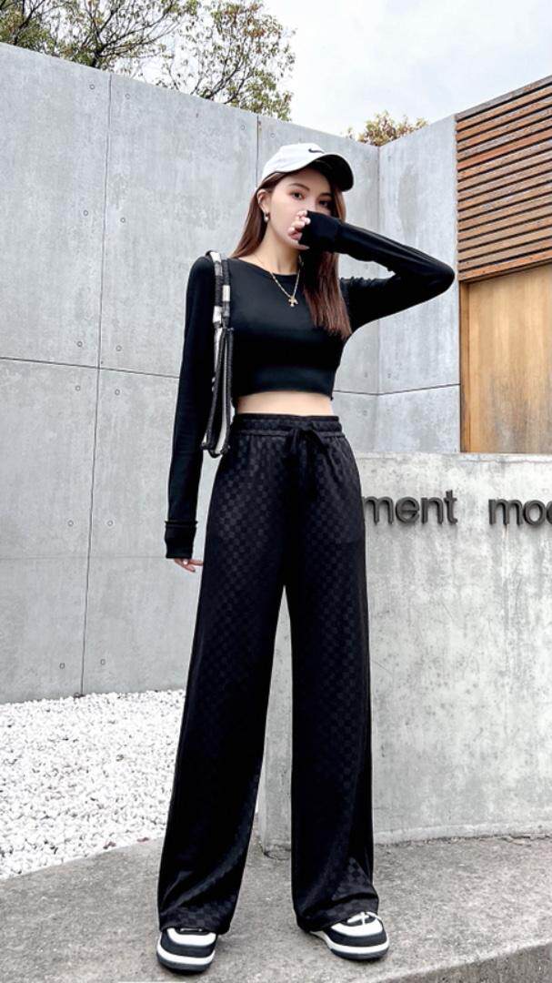 夏季垂感直筒裤，其它，雪莉·金