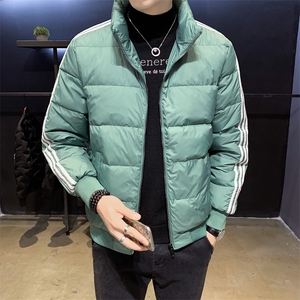 968 冬季男士立领拉条羽绒服 店主风头风 数据款 已备货图片