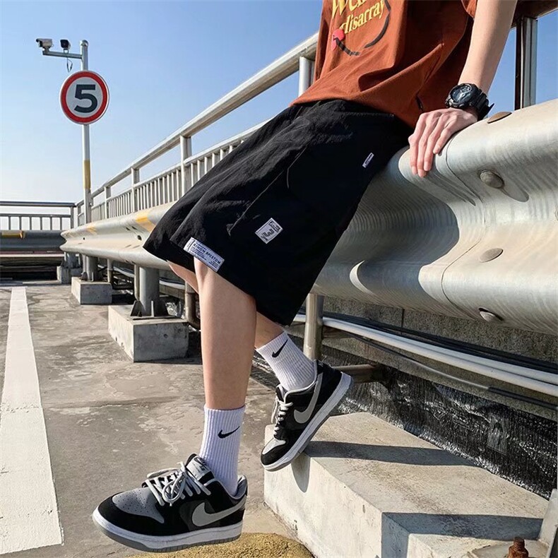 夏季新款宽松百搭休闲五分裤男潮牌街头ins口袋工装短裤AK71-P25,男装休闲裤,星座1008
