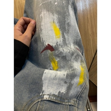 【有货】CK200CC-特P45复古彩色涂鸦做旧水洗宽松牛仔裤男，男装牛仔裤，星座1007（原301D）
