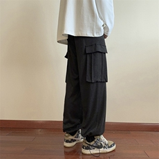703-K301-P50秋冬水洗工装大口袋休闲长裤，男装工装外套，星座703
