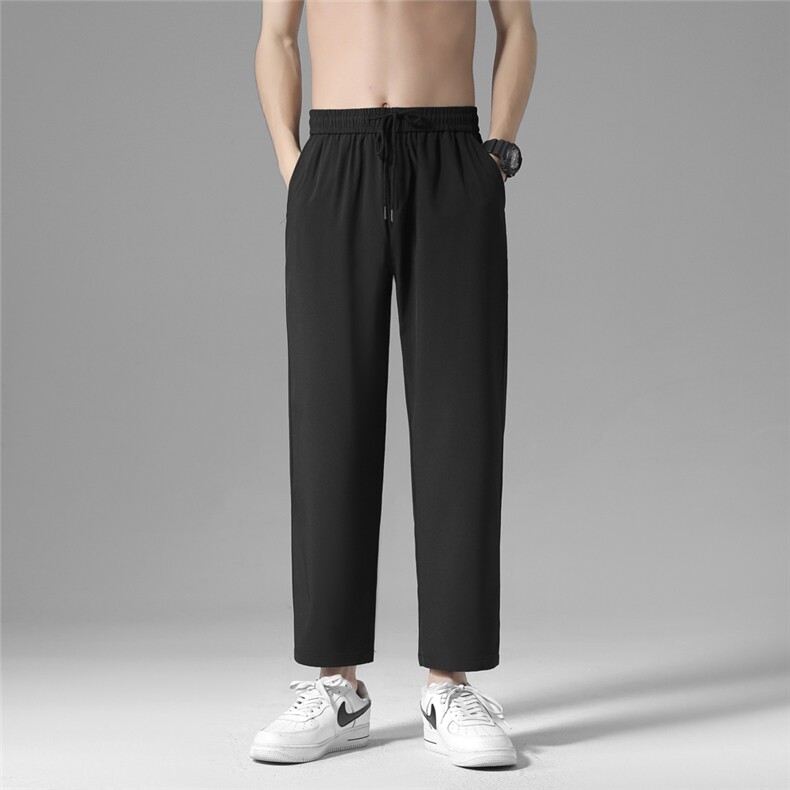 冰丝休闲裤男夏季薄款2023新潮流速干九分裤1216-特批20,男装休闲裤,星座718-1