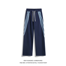 抖音品质春季新款潮美式运动宽松休闲卫裤B315-K25613-特p40控78，男装休闲裤，电商B315