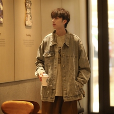 2025春季新品牛仔衣Cityboy夹克宽松外套男HQ1204-TP50不，男装工装外套，电商A102
