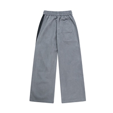 白底麂皮绒休闲裤直筒裤哈伦裤长裤A014-DY25218-P60控88，男装休闲裤，电商A014
