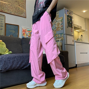 新款潮牌欧美高街vibe美式工装裤X1002-1-BK2309-P53图片