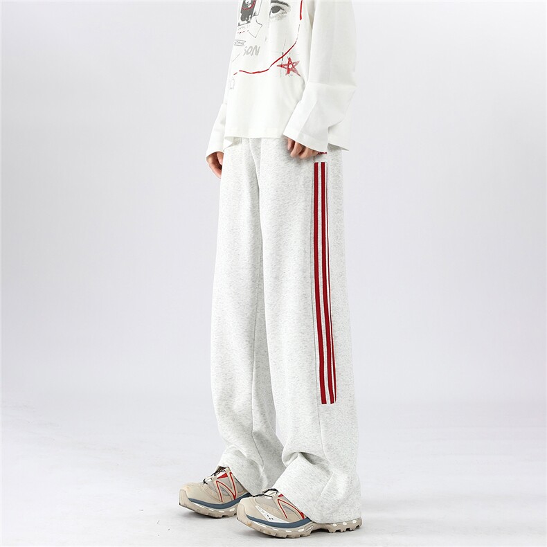 现货美式三条杠运动卫裤男潮牌新款秋季hiphop宽松直筒垂感，男装休闲裤，星座218-1（原230）