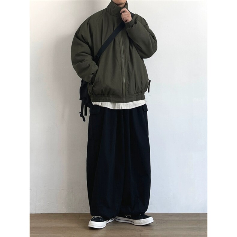 【现货】美式复古男女秋冬宽松加厚立领保暖棉服SJ56P74,男装棉衣,星座1112-1