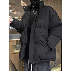 纯色棉服男保暖，男装棉衣，星座506A