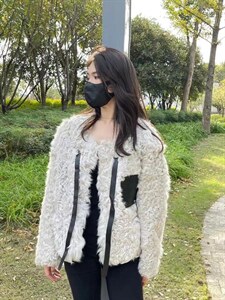 冬季新款羊卷毛外套图片