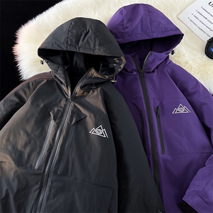 24冬户外单板双板防水防风滑雪服男士加棉加厚保暖情侣款M77-P160图片
