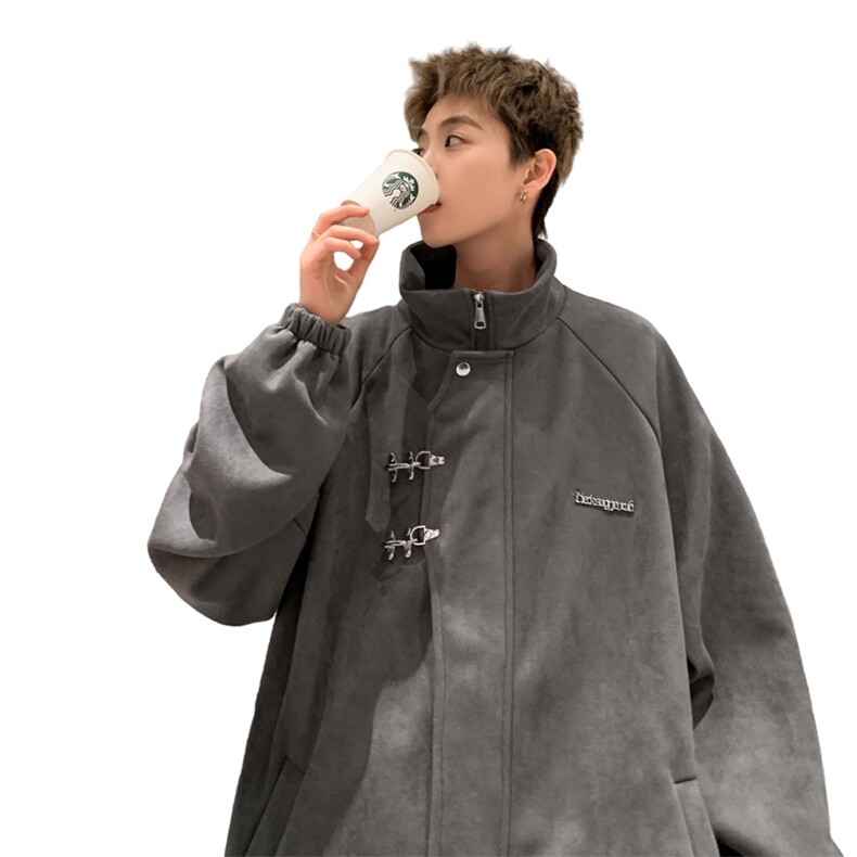 重磅！麂皮绒复合夹克飞机扣外套XH43-特P60控价：108,男装夹克,电商B367