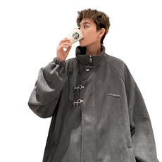 重磅！麂皮绒复合夹克飞机扣外套XH43-特P60控价：108，男装夹克，电商B367