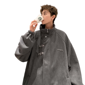 重磅！麂皮绒复合夹克飞机扣外套XH43-特 P60 控价：108图片