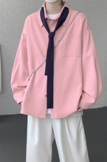 （送个性领带）CS1160-特P42控88肌理感长袖男小众设计大码衬衣，男装衬衫，电商A059