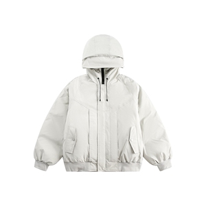 简约基础派克连帽毛领棉服--5679 278图片